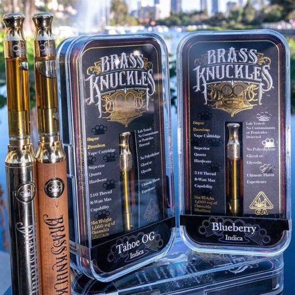 Buy Brass Knuckles 1000mg THC Vape Oil Cartridges & Pen in Dubai